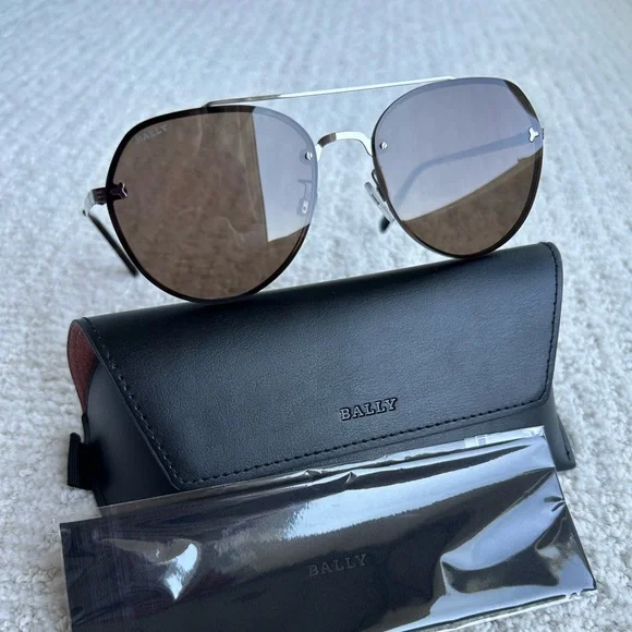 Bally Unisex Aviator Sunglasses NEW